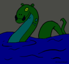 Dibujo Monstruo del lago nes pintado por gupi
