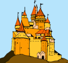 Dibujo Castillo medieval pintado por fddd