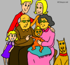 Dibujo Familia pintado por CATALA