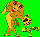 Dibujo Madagascar 2 Alex 2 pintado por luismiguel