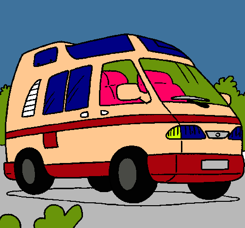 Dibujo Caravana compacta pintado por ATUO