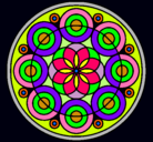 Dibujo Mandala 35 pintado por 6547