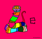 Dibujo Serpiente pintado por ferchu