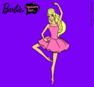 Dibujo Barbie bailarina de ballet pintado por linsi