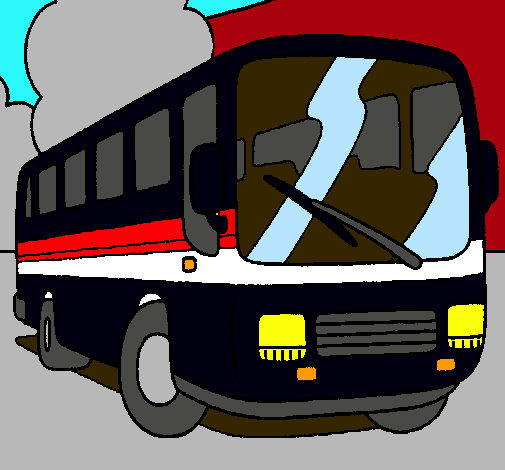 Dibujo Autobús pintado por brya