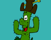 Dibujo Cactus con sombrero pintado por jositO 