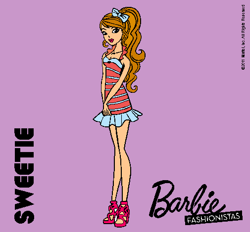 Dibujo Barbie Fashionista 6 pintado por SaRah26