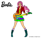 Dibujo Barbie guitarrista pintado por vanetxu
