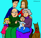 Dibujo Familia pintado por Magu