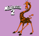 Dibujo Madagascar 2 Melman pintado por nayrita