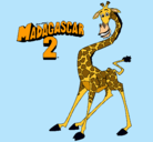 Dibujo Madagascar 2 Melman pintado por ebgdae