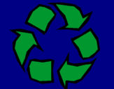 Dibujo Reciclar pintado por reciclar