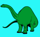Dibujo Braquiosaurio II pintado por dinodan