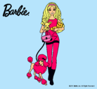 Dibujo Barbie con sus mascotas pintado por noe_2011