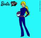 Dibujo Barbie piloto de motos pintado por valeria05