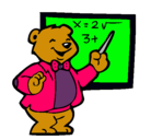 Dibujo Profesor oso pintado por dibujoN3