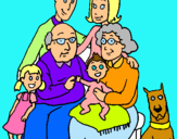 Dibujo Familia pintado por llulisa