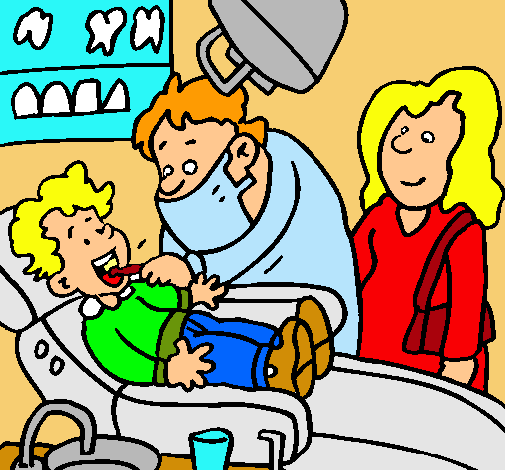 Niño en el dentista