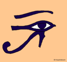 Dibujo Ojo Horus pintado por franpeo