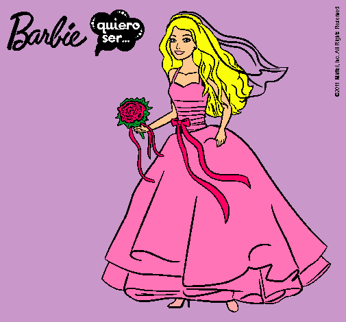 Barbie vestida de novia