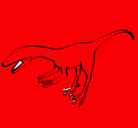 Dibujo Velociraptor II pintado por bonito