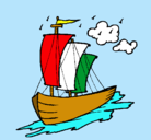 Dibujo Barco velero pintado por agot29