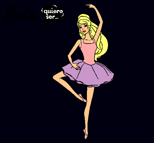 Dibujo Barbie bailarina de ballet pintado por noe_2011