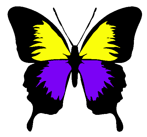 Dibujo Mariposa con alas negras pintado por LEORODRI2