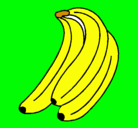 Dibujo Plátanos pintado por granadilla