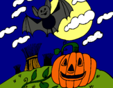 Dibujo Paisaje de Halloween pintado por Qamilaa29