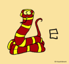 Dibujo Serpiente pintado por flavio