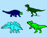 Dibujo Dinosaurios de tierra pintado por leo5
