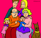 Dibujo Familia pintado por fabilindaaaaaa