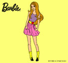 Dibujo Barbie veraniega pintado por naipí