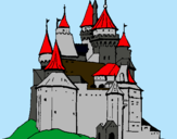 Dibujo Castillo medieval pintado por sebastiano