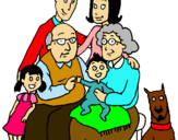 Dibujo Familia pintado por murgen