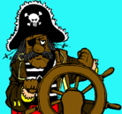 Dibujo Capitán pirata pintado por 348ALEX
