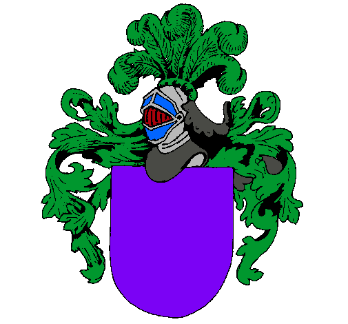 Escudo de armas y casco