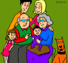 Dibujo Familia pintado por familita