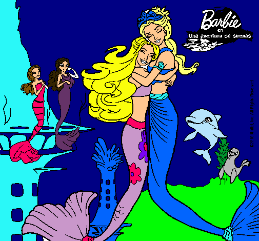 Barbie sirena y la reina sirena