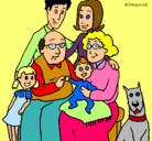 Dibujo Familia pintado por Mifani