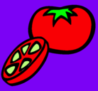 Dibujo Tomate pintado por amar