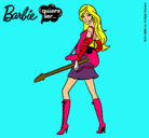 Dibujo Barbie la rockera pintado por valeria05