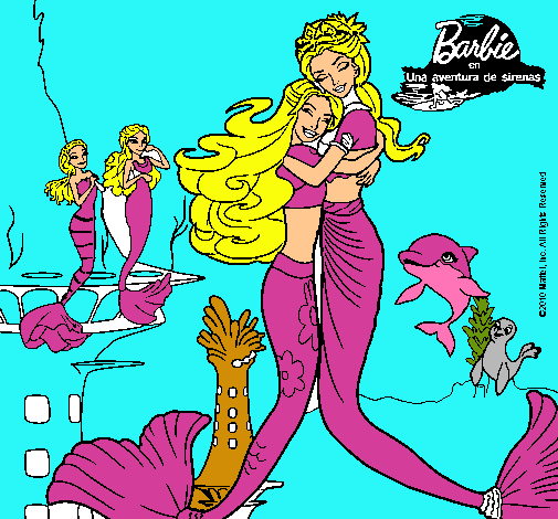 Barbie sirena y la reina sirena