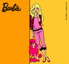 Dibujo Barbie con cazadora de cuadros pintado por noe_2011