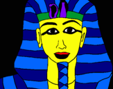 Dibujo Tutankamon pintado por sarus
