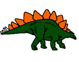 Dibujo Stegosaurus pintado por Ricardino