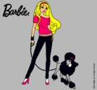 Dibujo Barbie con look moderno pintado por _Danae_