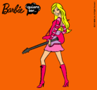 Dibujo Barbie la rockera pintado por lili3421