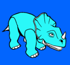 Dibujo Triceratops II pintado por scose